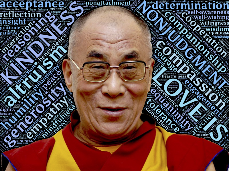 dalai lama, holiness, love